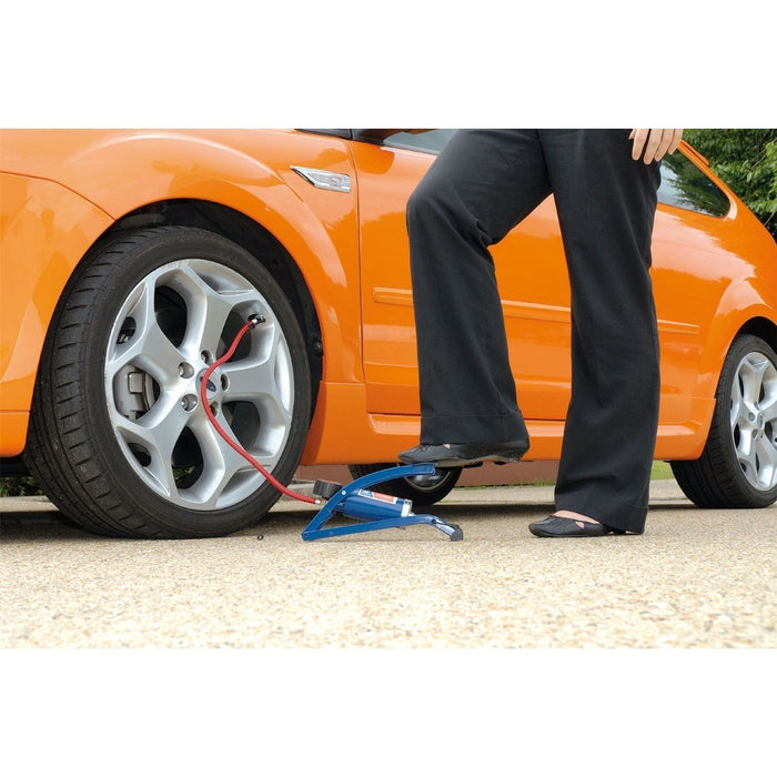 Draper Single Cylinder Foot Pump with Pressure Gauge 14172 Draper  - Town Parts