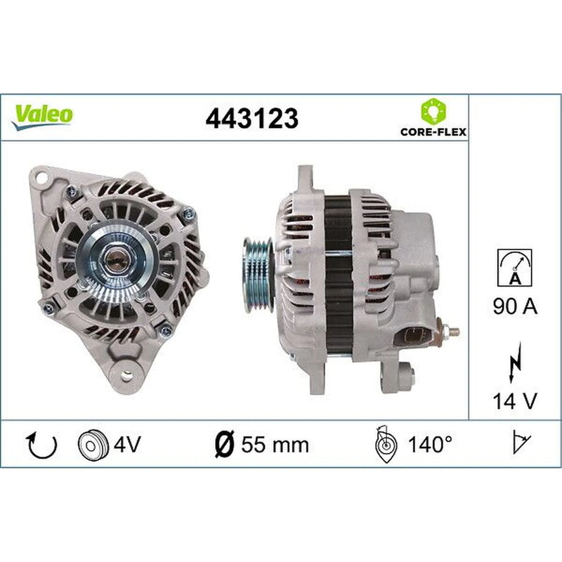 Valeo Car Alternator 12V 443123