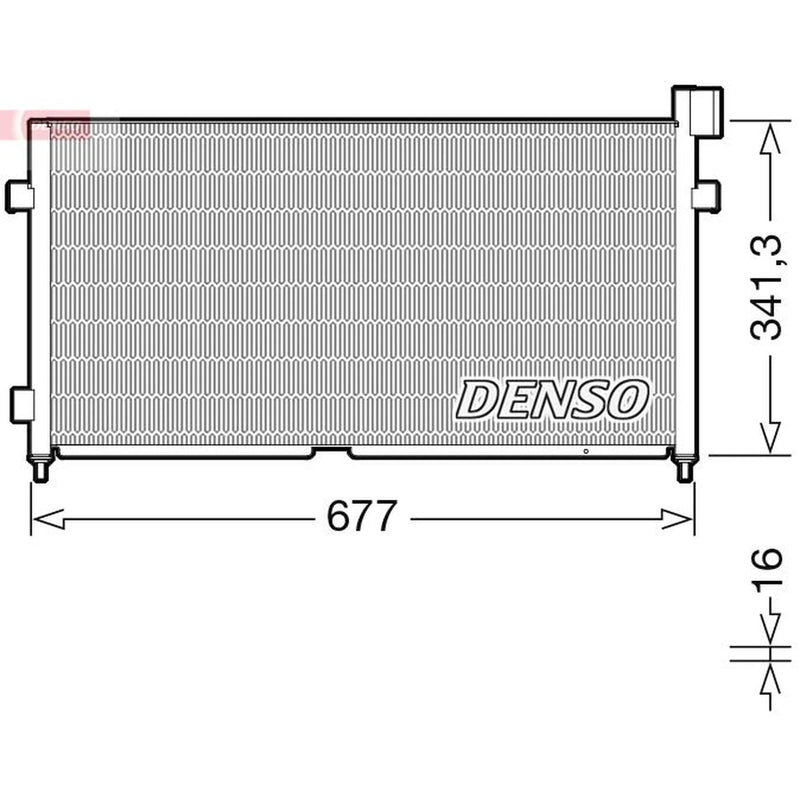Denso Air Conditioning Condenser DCN99056