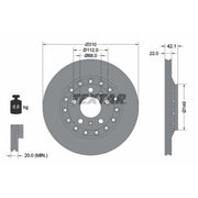 Textar 2 x Rear Brake Discs 92152303