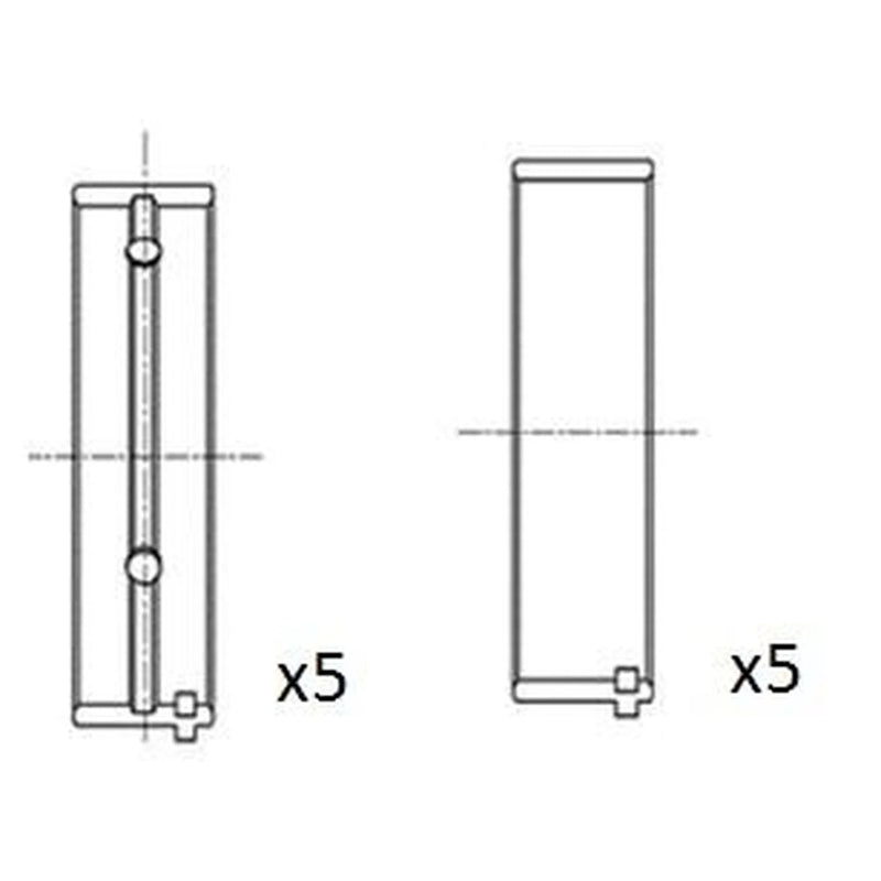 FAI Main Bearing Set 75mm BM1006-050