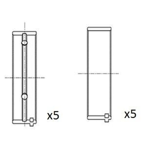 FAI Main Bearing Set 75mm BM1006-025