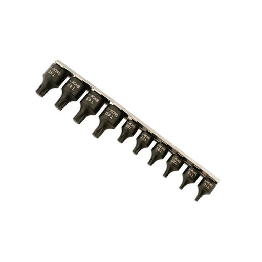 Laser Tools Low Profile Star Socket Bit Set 1/4"D, 3/8"D 10pc - PL