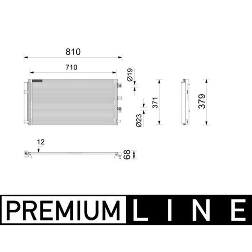 Mahle Air Conditioning Condenser AC 1213 000P