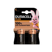 Duracell C Cell +100% Plus Power Batteries (Pack 2) - S18711
