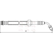 Apec Brake Hydraulic Hose Line Front Right HOS3672