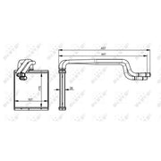 NRF Heater Matrix Core Heat Exchanger 54344