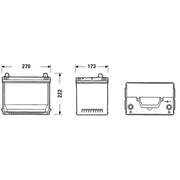 Exide Battery 12V 75Ah 630A EA754