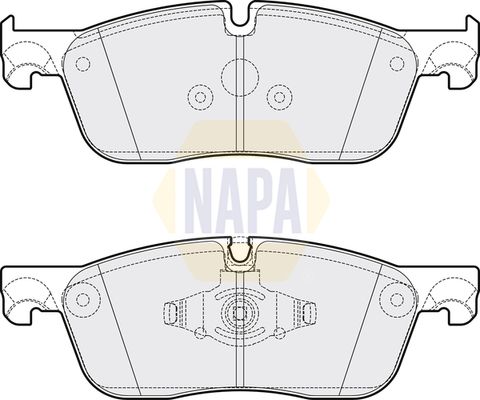 NAPA Front Brake Vented Discs & Pads fits JAGUAR LAND ROVER