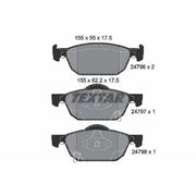Textar Front Brake Pad Set 2479601