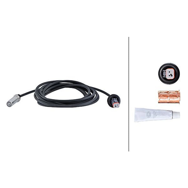 Hella ABS Wheel Speed Sensor Rear 6PU 230 048-401
