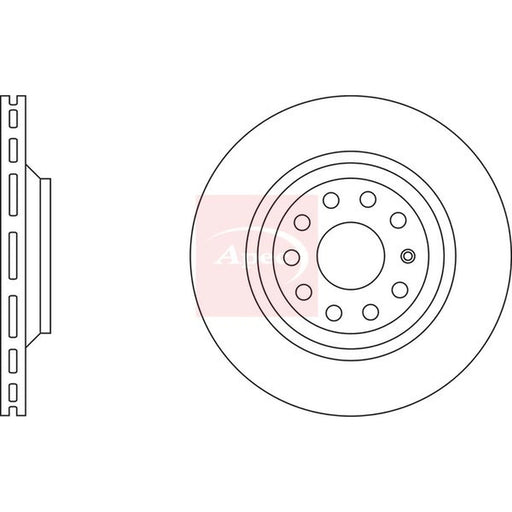 Apec 2 x Vented Rear Brake Discs DSK2460
