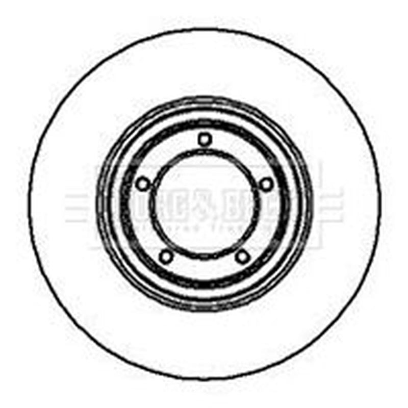 Borg & Beck 2 x Front Brake Discs BBD4632