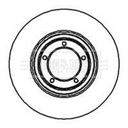 Borg & Beck 2 x Front Brake Discs BBD4632