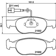 DON Front Brake Pad Set PCP1578