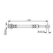 Bosch Brake Hydraulic Hose Line outer 1 987 481 300