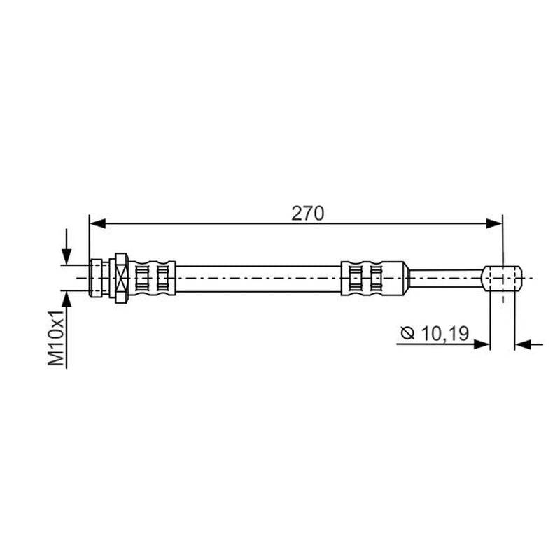 Bosch Brake Hydraulic Hose Line outer 1 987 481 300