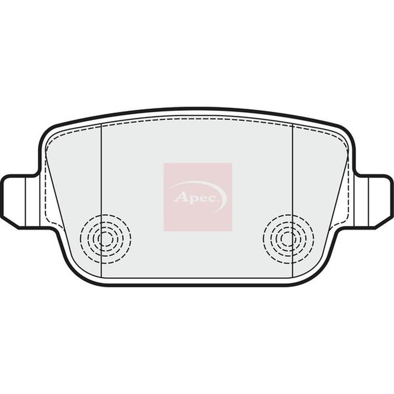 Apec Rear Brake Pad Set PAD1532
