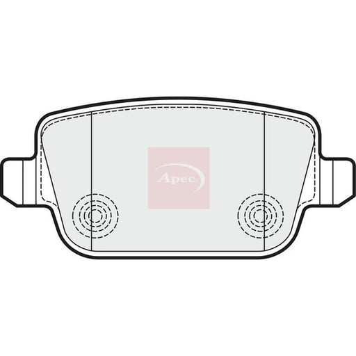 Apec Rear Brake Pad Set PAD1532