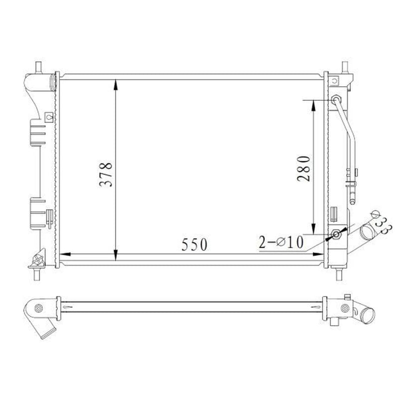 NRF Engine Radiator 59292