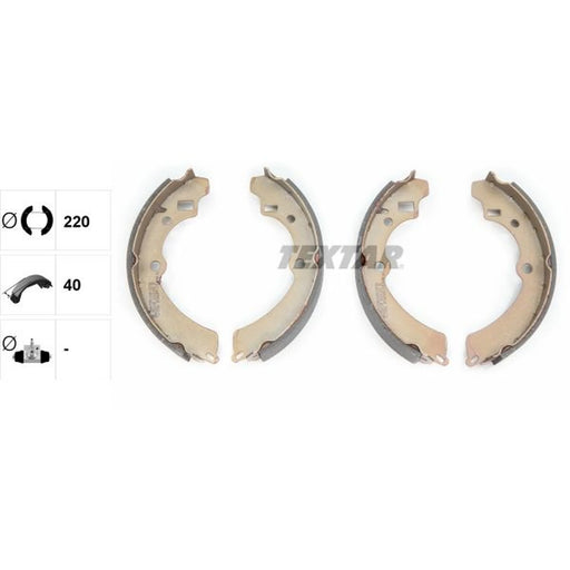 Textar Brake Shoe Set Axle Kit 91041200
