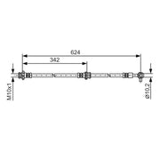 Bosch Brake Hydraulic Hose Line Front Left 1 987 481 B28