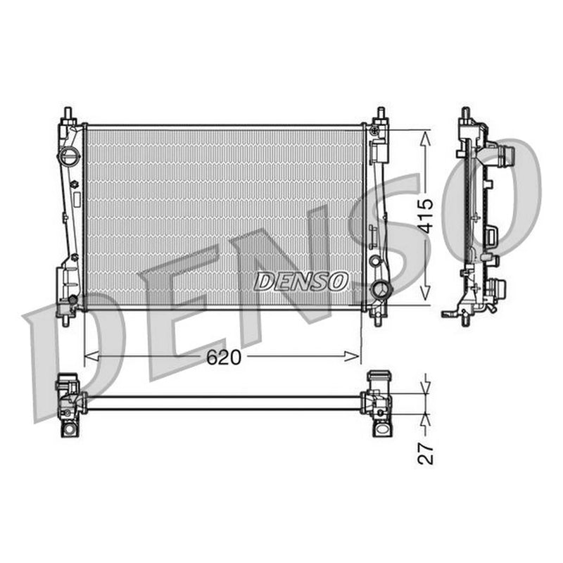 Denso Engine Radiator DRM09110