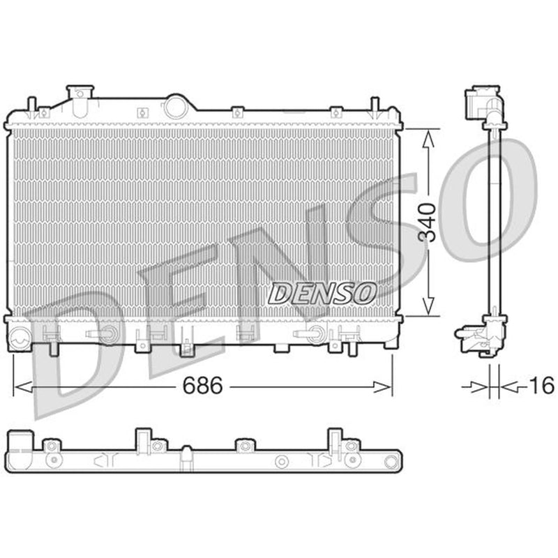 Denso Engine Radiator DRM36015