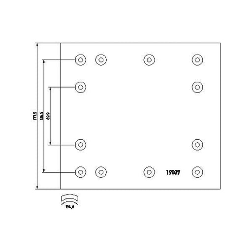 DON Don Cv Brake Lining Set IL66673A7329