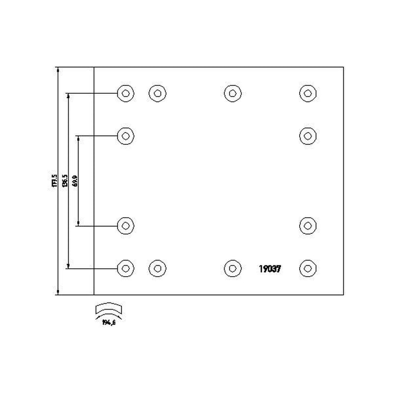 Textar Textar Cv Brake Lining Set 1903714 1903714