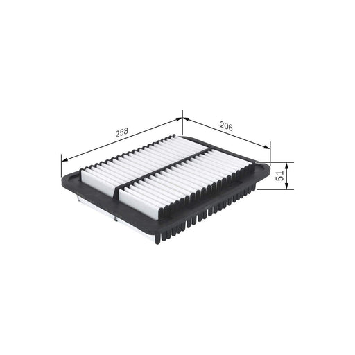 Genuine Bosch Car Air Filter S0353 Fits Mitsubishi Asx Mivec - 1.6 - 10- F026400 Bosch  - Town Parts