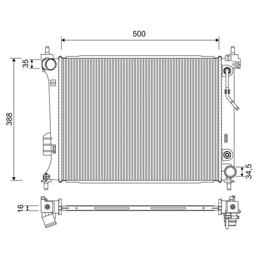 Valeo Engine Radiator 701254