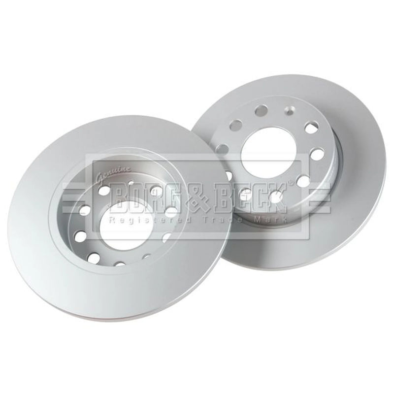 Borg & Beck 2 x Solid Rear Brake Discs BBD4384