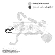 Borg & Beck Intercooler Turbo Charge Air Hose BTH1577