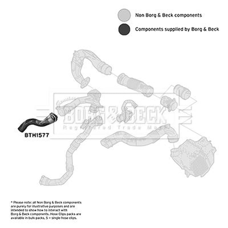 Borg & Beck Intercooler Turbo Charge Air Hose BTH1577