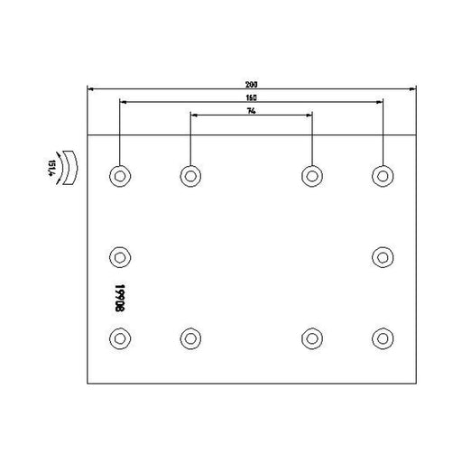 Textar Textar Cv Brake Lining Set 1990804 1990804