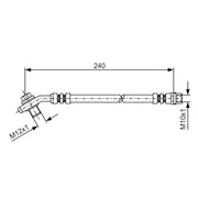 Bosch Brake Hydraulic Hose Line outer 1 987 476 332