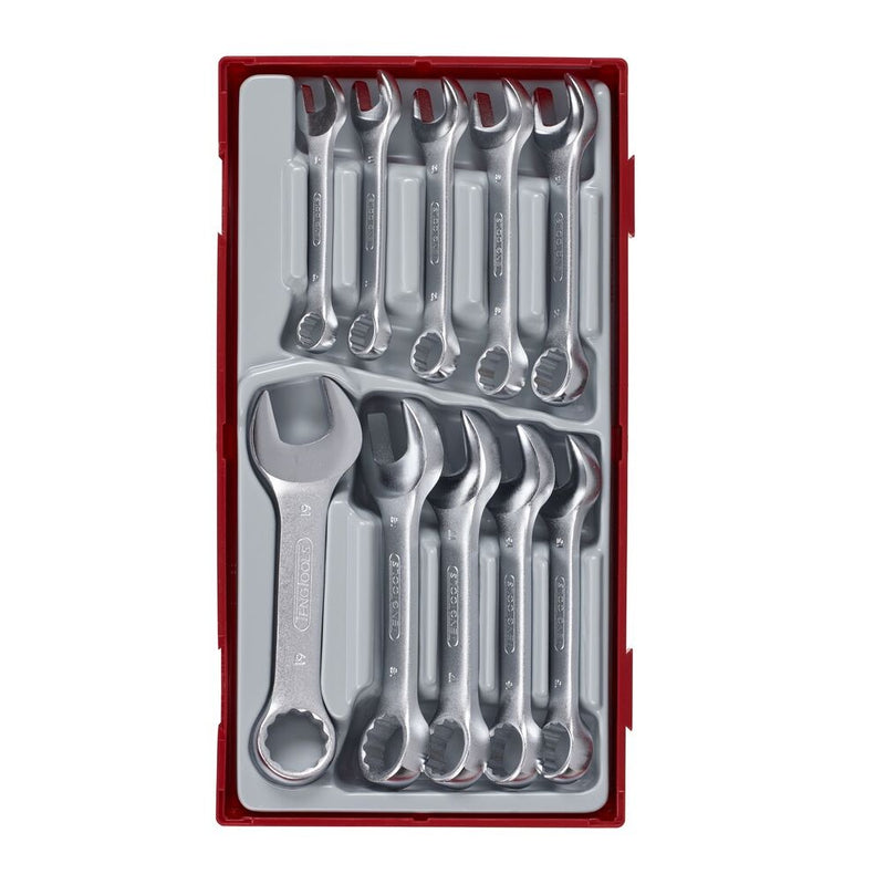 Teng Tools Stubby Combination Spanner Set TT1 10 Pieces