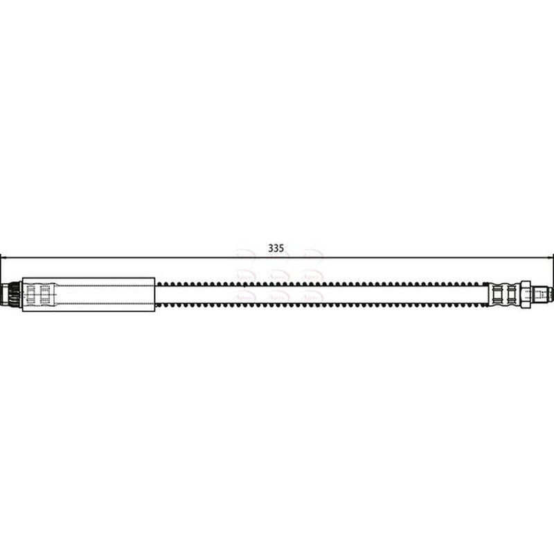 Apec Brake Hydraulic Hose Line Front HOS3167