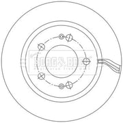 Borg & Beck 2 x Vented Rear Brake Discs BBD5584