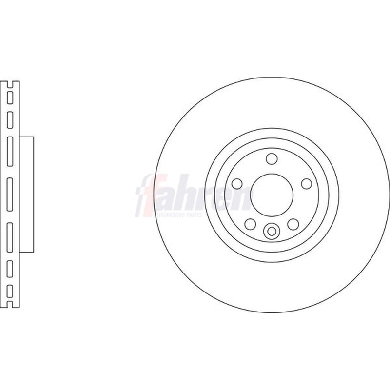 Fahren 2 x Vented Front Brake Discs FBD6964