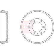 Apec Brake Drum Assembly Rear DRM9992