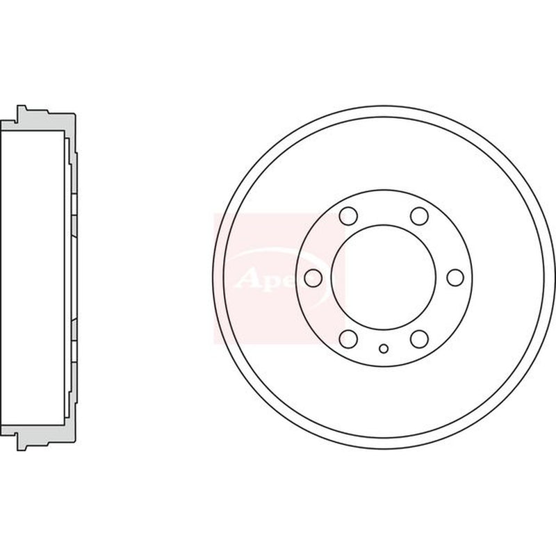 Apec Brake Drum Assembly Rear DRM9992