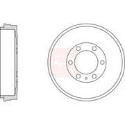 Apec Brake Drum Assembly Rear DRM9992