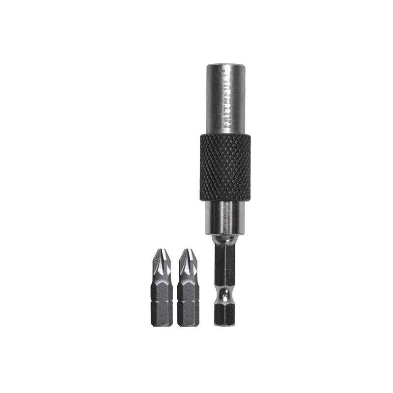 Faithfull 15° Flexi Bit Holder 75mm & PZ2(x2) Bits - FAISBMBH15