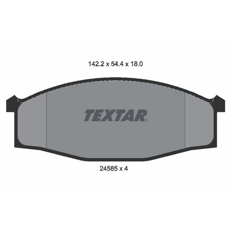 Textar Front Brake Pad Set 2458501