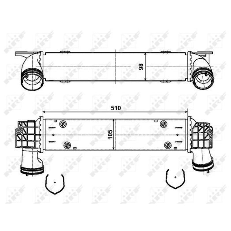 NRF Intercooler (Charge Air Cooler) 30907A