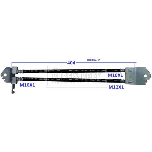 Borg & Beck Brake Hydraulic Hose Line Rear Left BBH8762