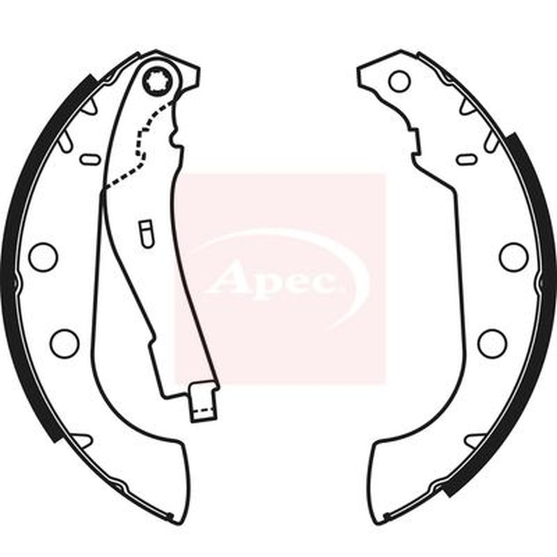 Apec Brake Shoe Set Axle Kit SHU596