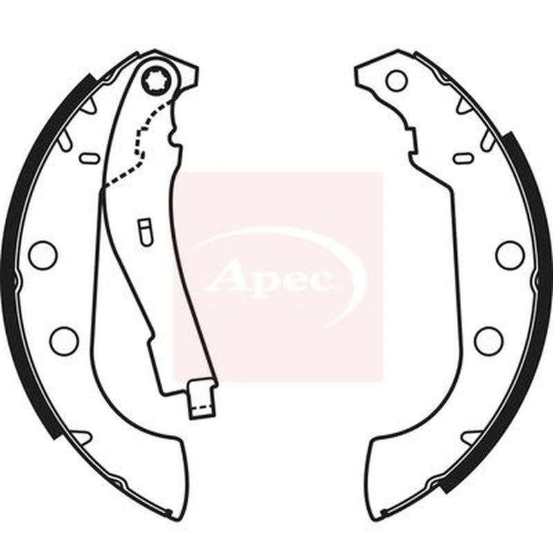 Apec Brake Shoe Set Axle Kit SHU596